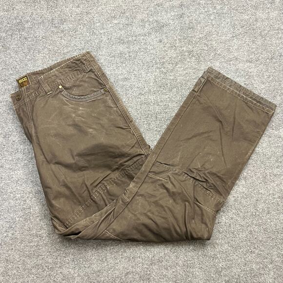 Kuhl Crag Series Canvas Pants Men's 40x32 Brown Outdoor Hiking Carpenter